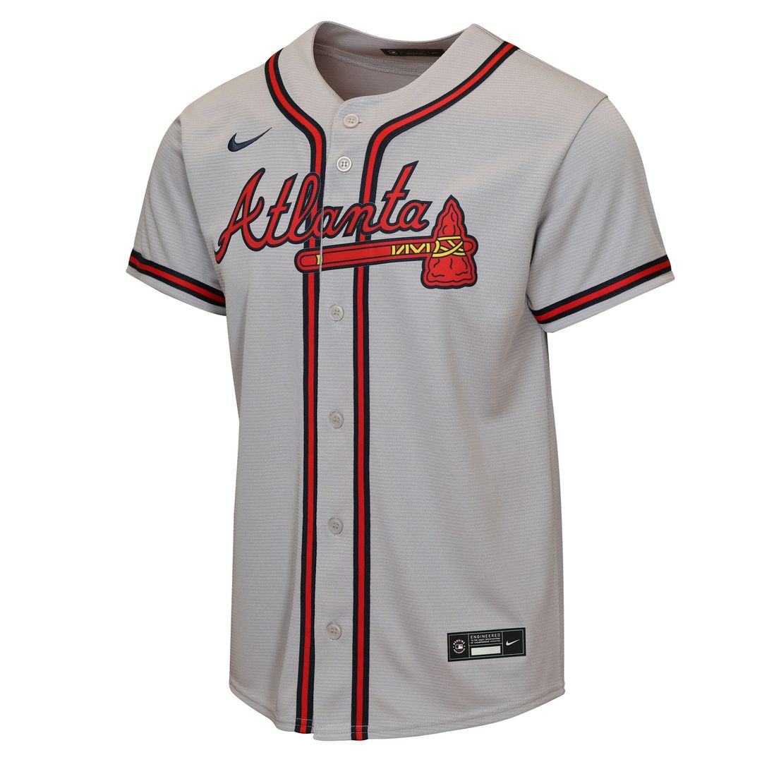 Atlanta Braves Ronald Acuña Jr. Nike Youth Road Replica Jersey - Gray