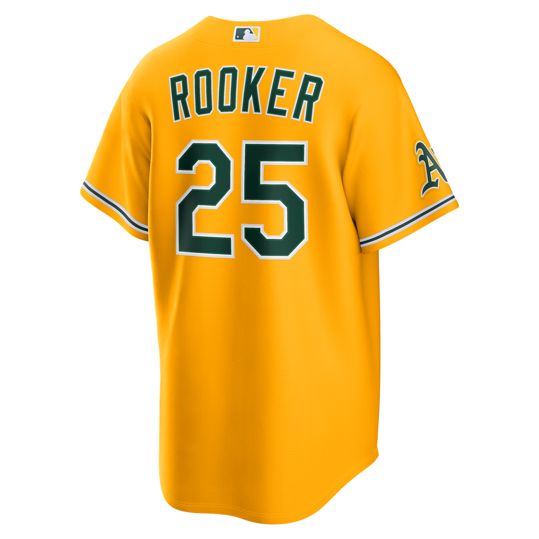 Athletics Brent Rooker Nike Alternate Stadium Jersey - Gold