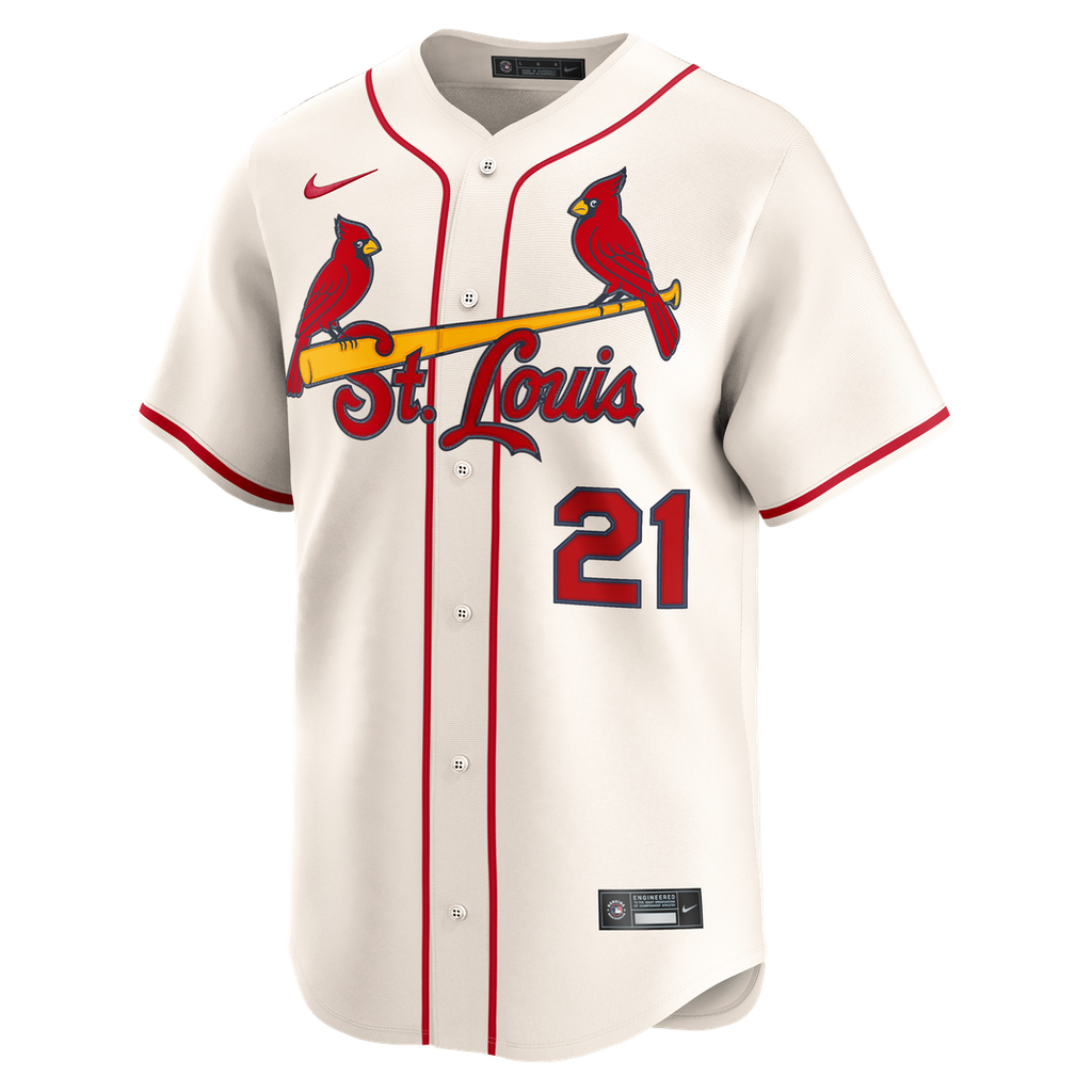 St. Louis Cardinals Lars Nootbaar Nike Alternate 2 Limited Jersey - Cream
