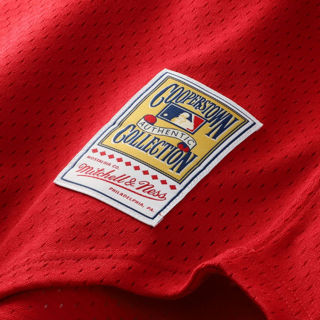 Cincinnati Reds Barry Larkin Mitchell & Ness Authentic Batting Practice Jersey - Red