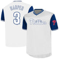 Philadelphia Phillies Bryce Harper Profile Big & Tall Name & Number Jersey - White