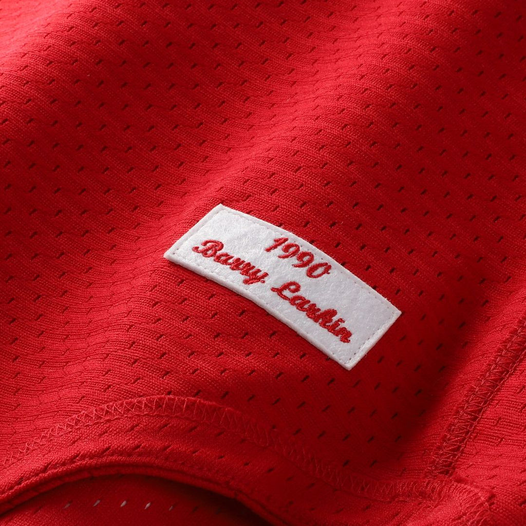 Cincinnati Reds Barry Larkin Mitchell & Ness Authentic Batting Practice Jersey - Red