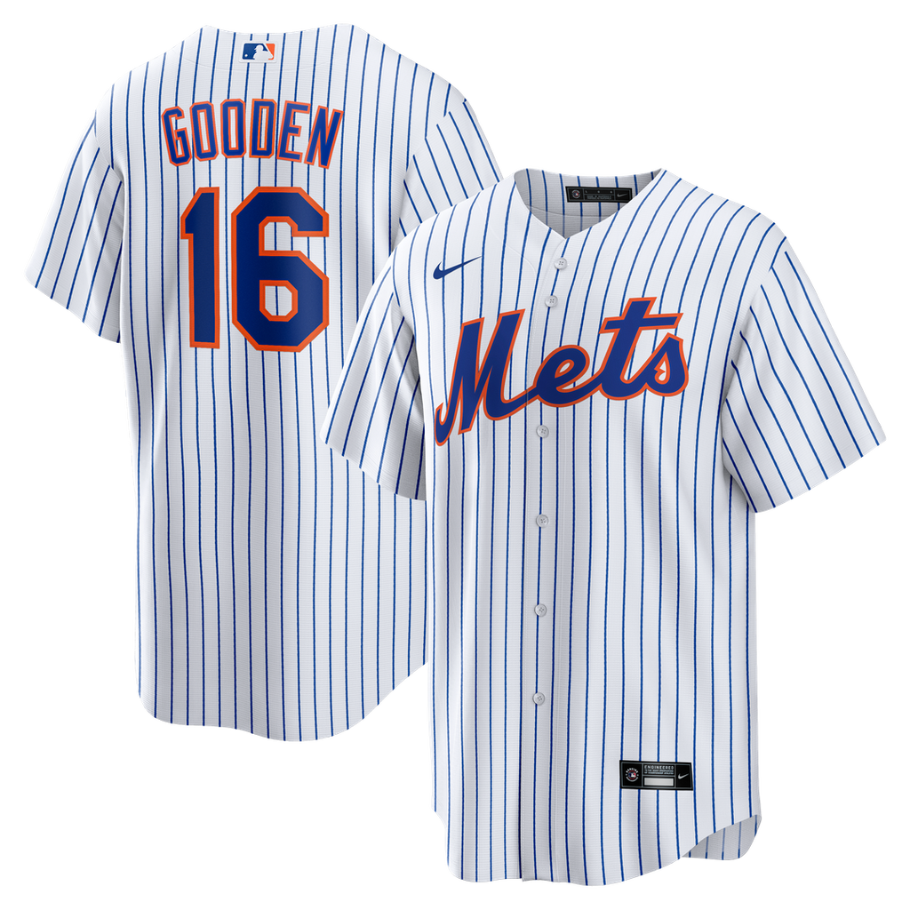 New York Mets Dwight Gooden Nike Home Retired Player Replica Jersey - White