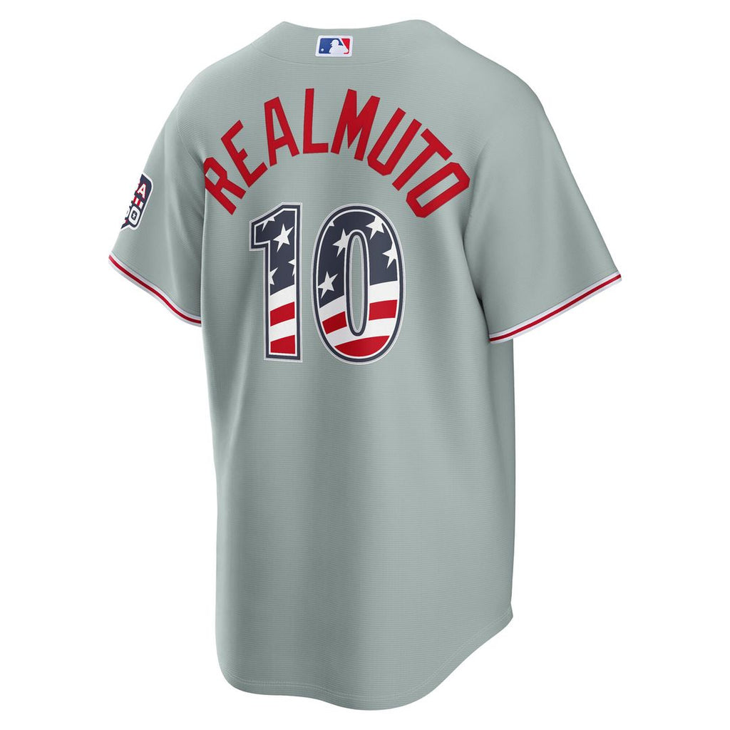 Philadelphia Phillies J.T. Realmuto Nike USA 250 Fourth of July Road Stadium Jersey - Gray