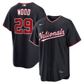 Washington Nationals James Wood Nike Alternate Replica Jersey - Navy