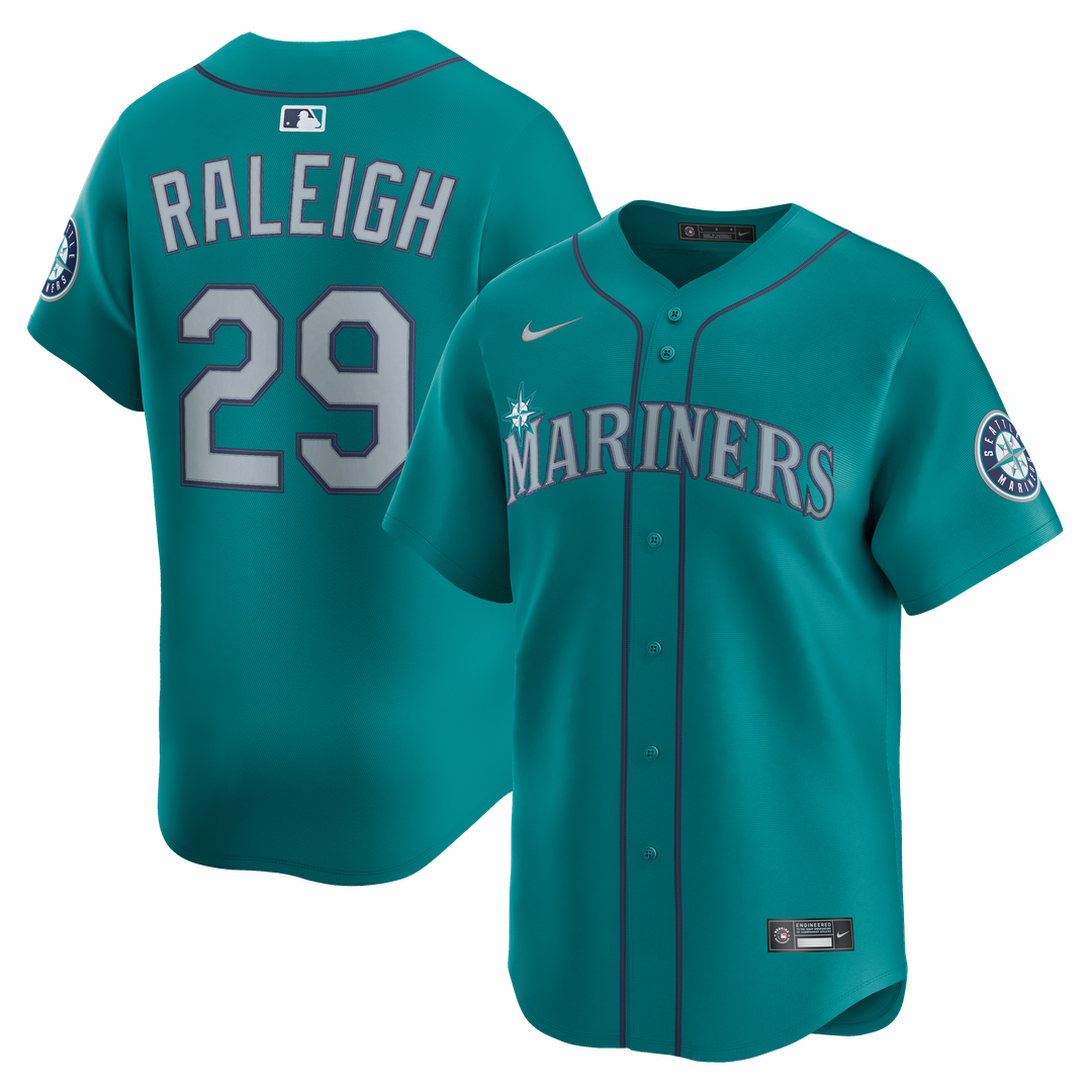 Seattle Mariners Cal Raleigh Nike Alternate Limited Jersey - Teal