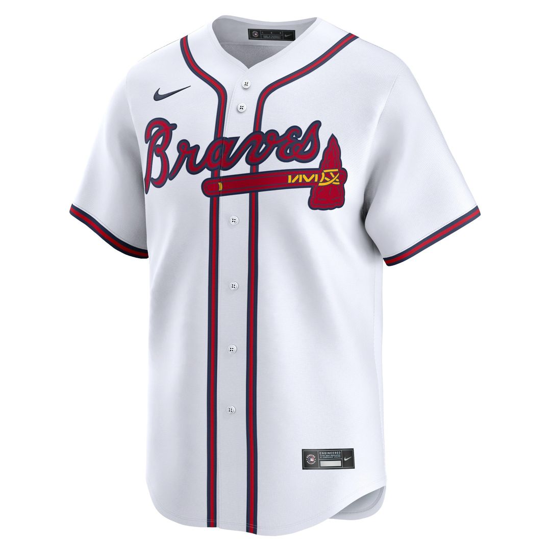 Atlanta Braves Ozzie Albies Nike Home Limited Player Jersey - White