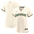 Milwaukee Brewers Nike Women's Home Replica Team Jersey - Cream