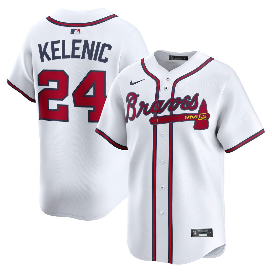 Atlanta Braves Jarred Kelenic Nike Home Limited Player Jersey - White