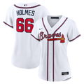 Atlanta Braves Grant Holmes Nike Women's Home Replica Jersey - White
