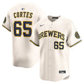 Milwaukee Brewers Nestor Cortes Nike Home Limited Player Jersey - Cream