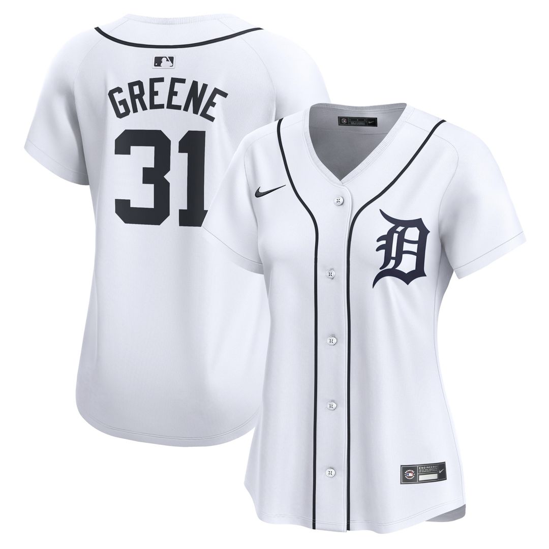Detroit Tigers Riley Greene Nike Women's Home Limited Player Jersey - White