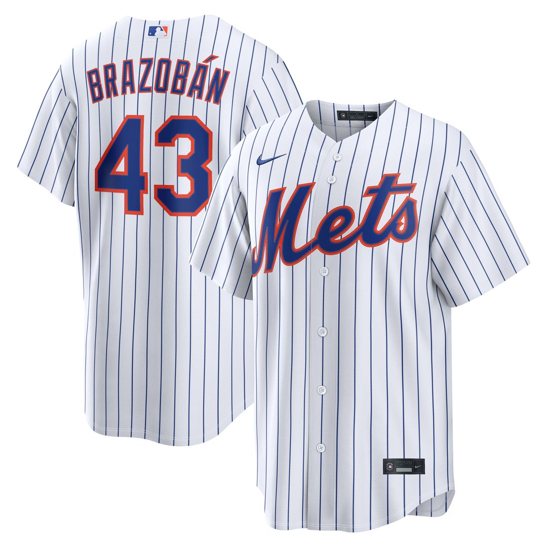 New York Mets Huascar Brazobán Nike Home Replica Jersey - White