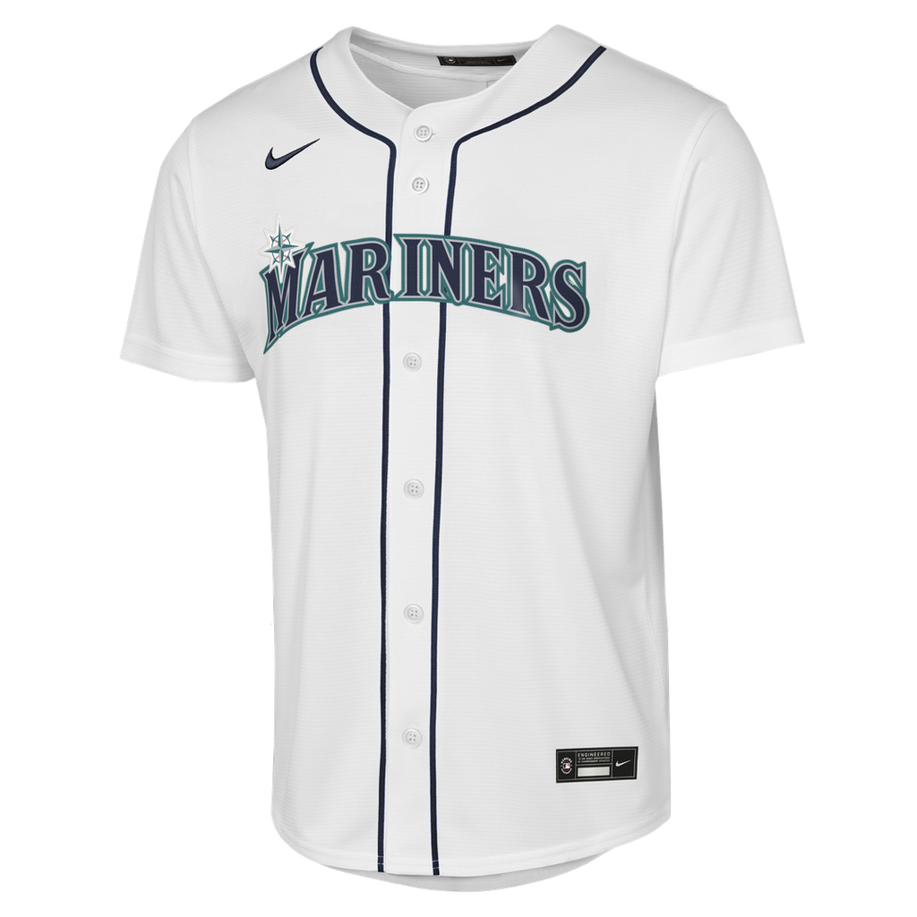 Seattle Mariners Cal Raleigh Nike Youth Home Baseline Jersey - White