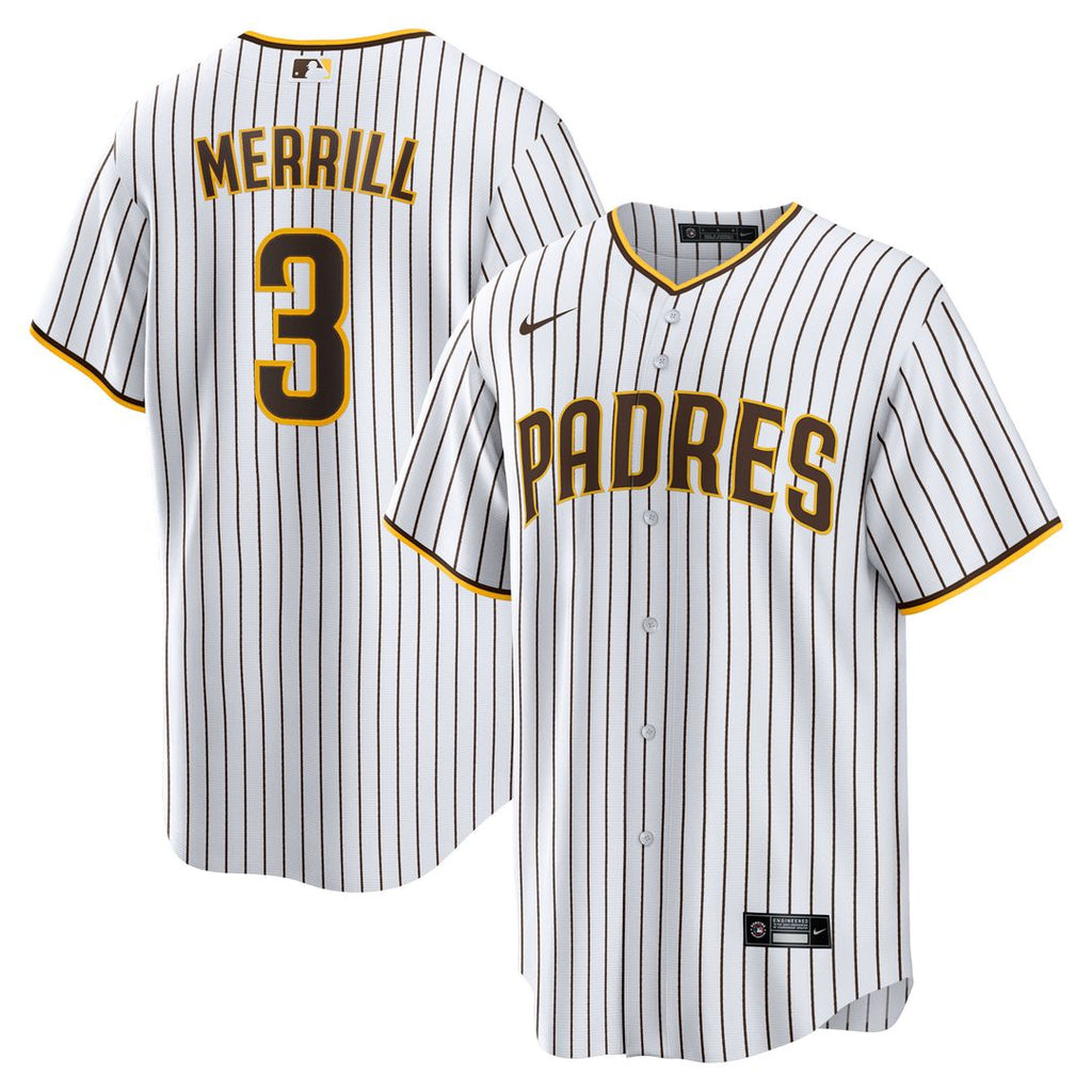 San Diego Padres Jackson Merrill Nike Home Replica Jersey - White