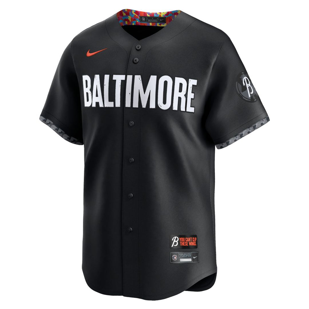 Baltimore Orioles Adley Rutschman Nike City Connect Limited Player Jersey - Black