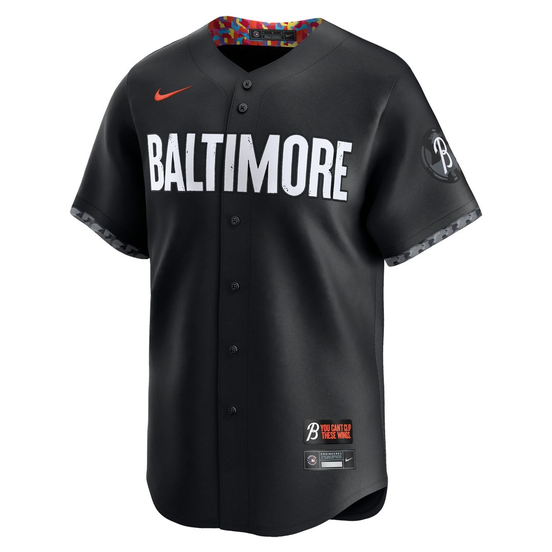 Baltimore Orioles Adley Rutschman Nike City Connect Limited Player Jersey - Black