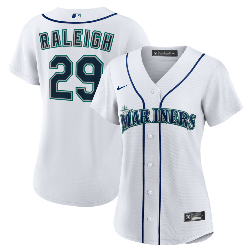 Seattle Mariners Cal Raleigh Nike Women's Home Replica Jersey - White