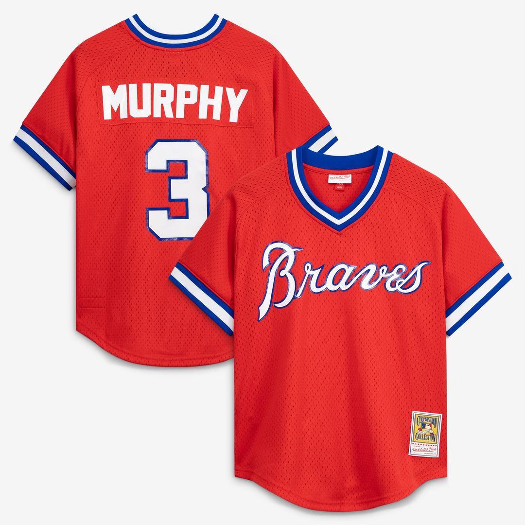 Atlanta Braves Dale Murphy Mitchell & Ness Authentic Batting Practice Jersey - Royal