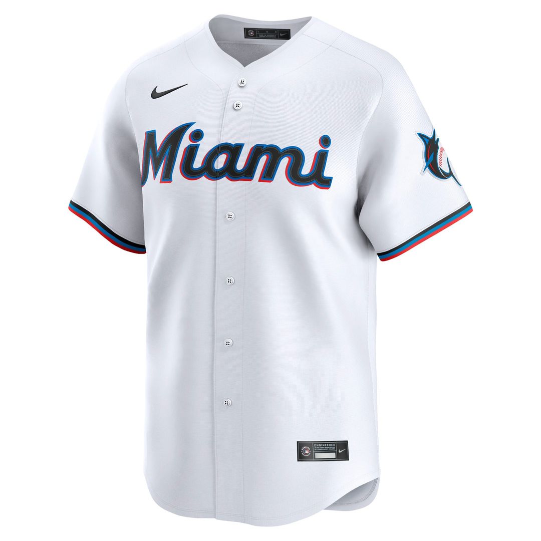 Miami Marlins Nike Home Replica Team Jersey - White