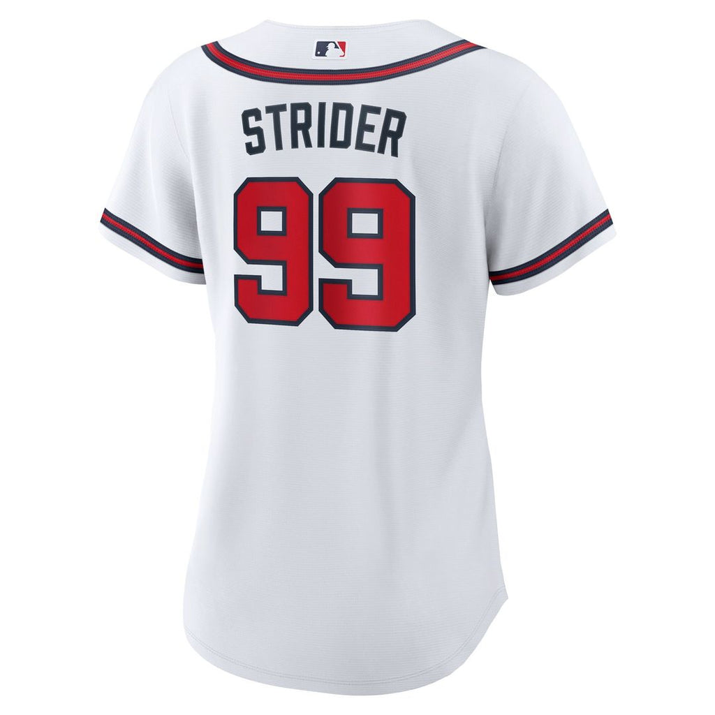 Atlanta Braves Spencer Strider Nike Women's Home Replica Jersey - White