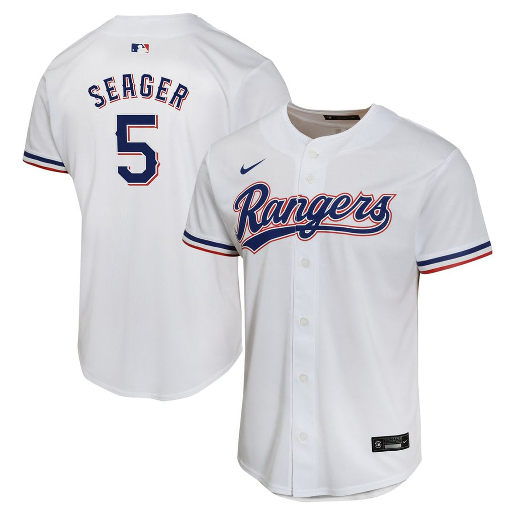 Texas Rangers Corey Seager Nike Youth Home Game Player Jersey - White