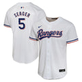 Texas Rangers Corey Seager Nike Youth Home Game Player Jersey - White