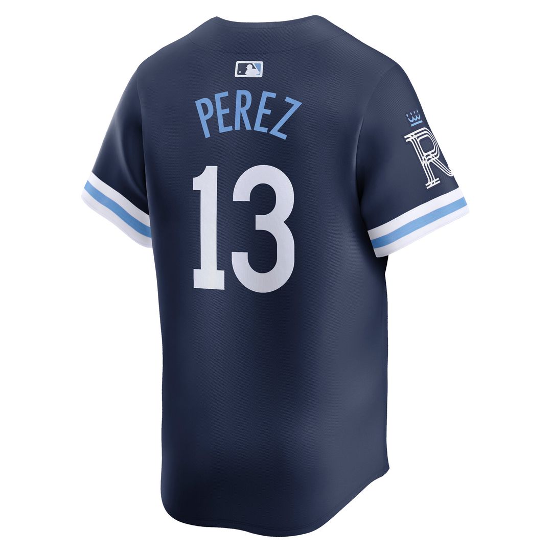 Kansas City Royals Salvador Perez Nike City Connect Limited Jersey - Navy