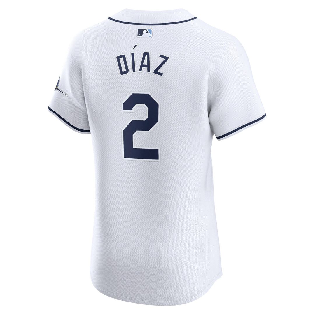 Tampa Bay Rays Yandy Diaz Nike Home Elite Player Jersey - White