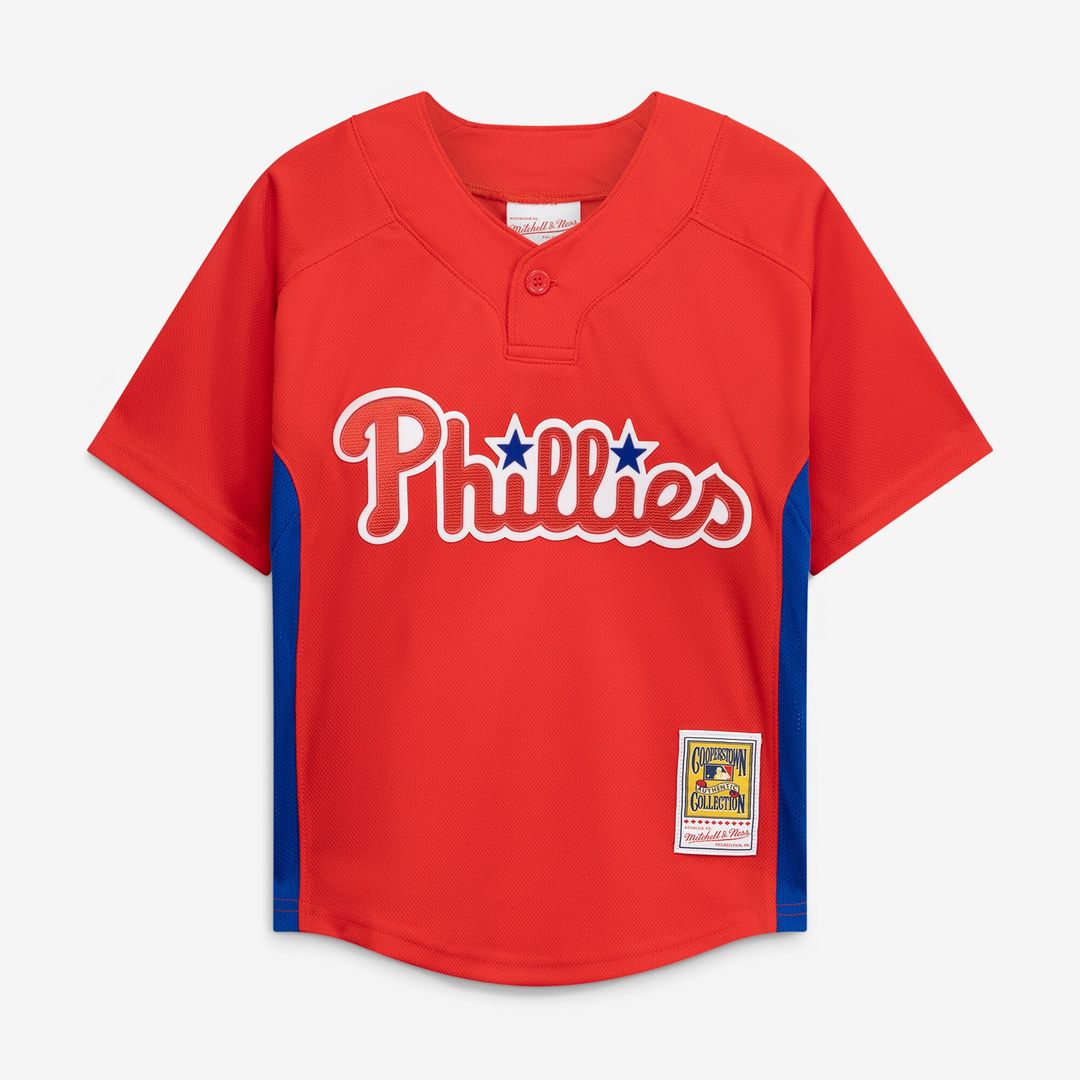 Philadelphia Phillies Roy Halladay Mitchell & Ness Preschool Cooperstown Mesh Batting Practice Jersey - Red
