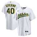 Athletics Luis Severino Nike Home Replica Jersey - White