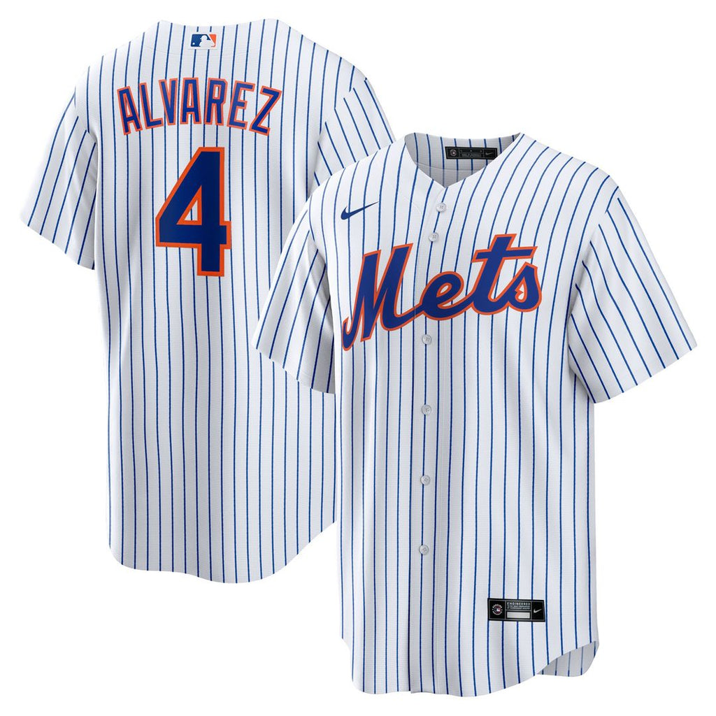 New York Mets Francisco Alvarez Nike Replica Player Jersey - White
