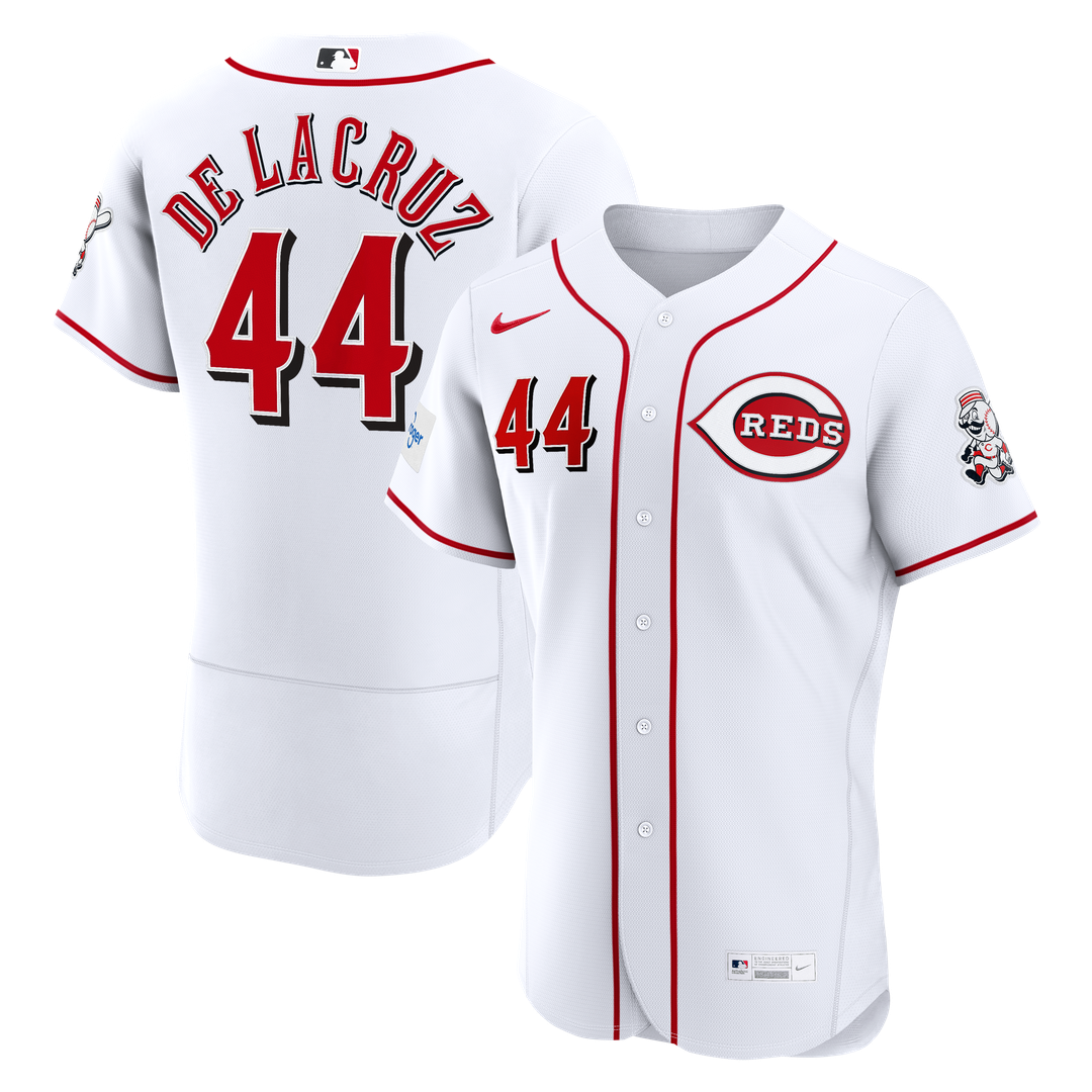 Cincinnati Reds Elly De La Cruz Nike Alternate Authentic Sponsor Patch Jersey - Red
