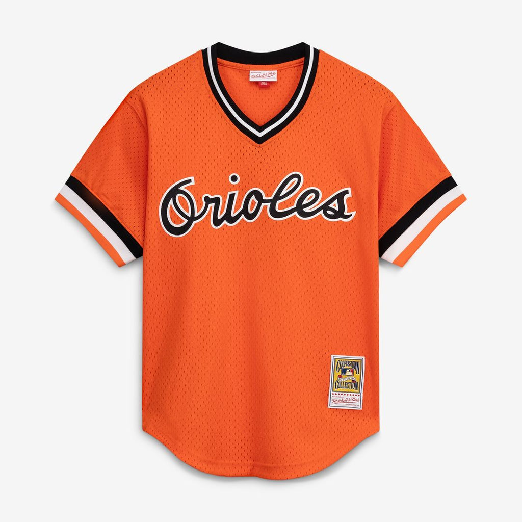 Baltimore Orioles Cal Ripken Jr. Mitchell & Ness Authentic Batting Practice Jersey - Orange