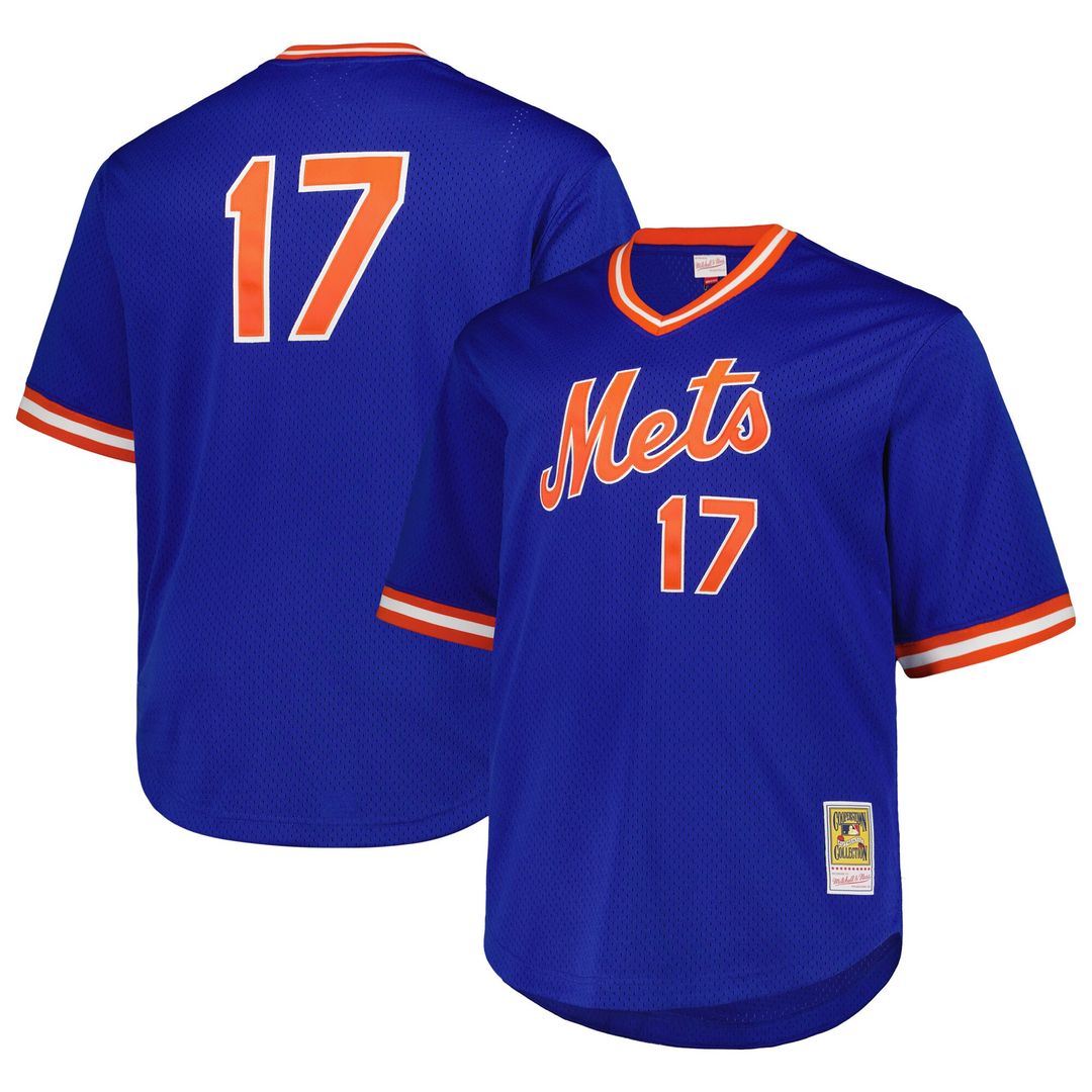 New York Mets Keith Hernandez Mitchell & Ness 1986 Cooperstown Mesh Pullover Jersey - Royal