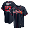 Atlanta Braves Austin Riley Nike Alternate Replica Jersey - Navy