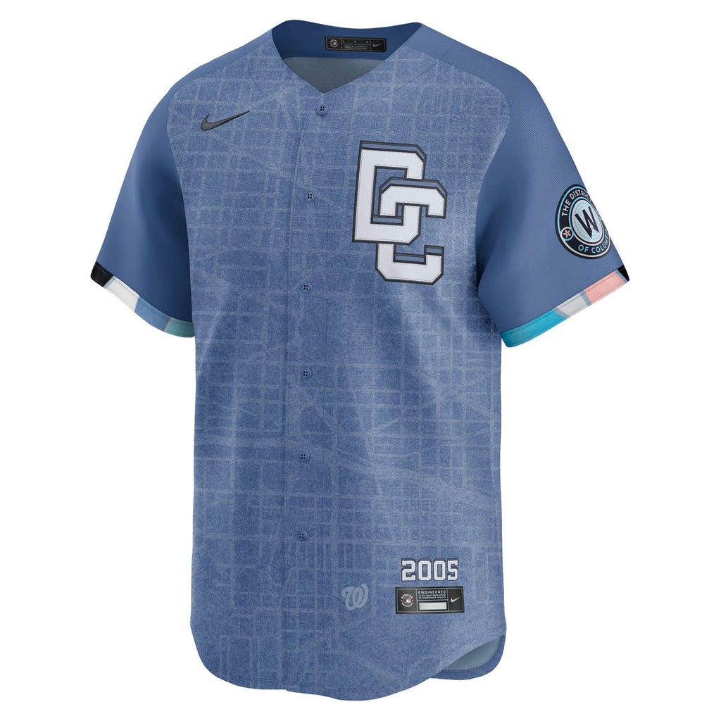 Washington Nationals CJ Abrams Nike 2025 City Connect Limited Jersey - Blue