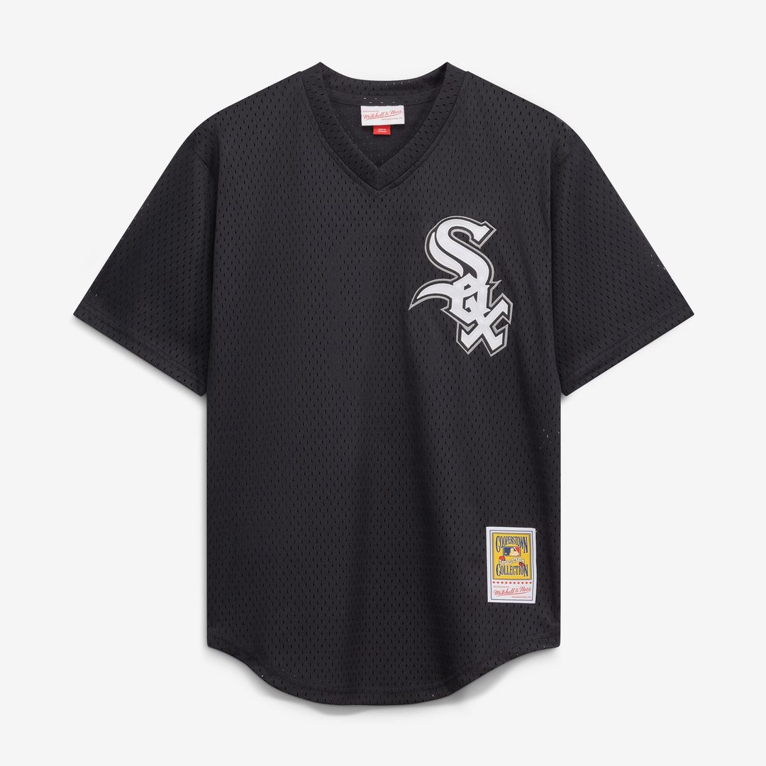Chicago White Sox Bo Jackson Mitchell & Ness Youth Cooperstown Mesh Batting Practice Jersey - Black