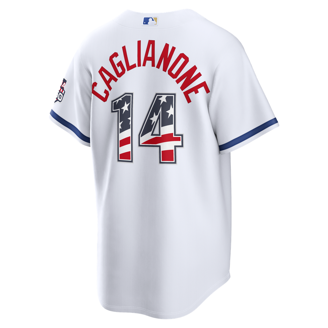 Kansas City Royals Jac Caglianone Nike USA 250 Fourth of July Home Stadium Jersey - White