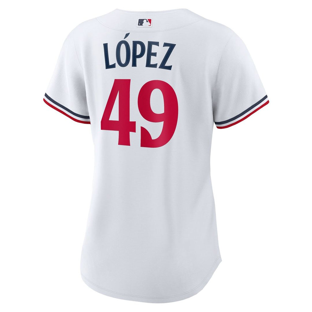 Minnesota Twins Pablo Lopez Nike Women's Home Replica Jersey - White