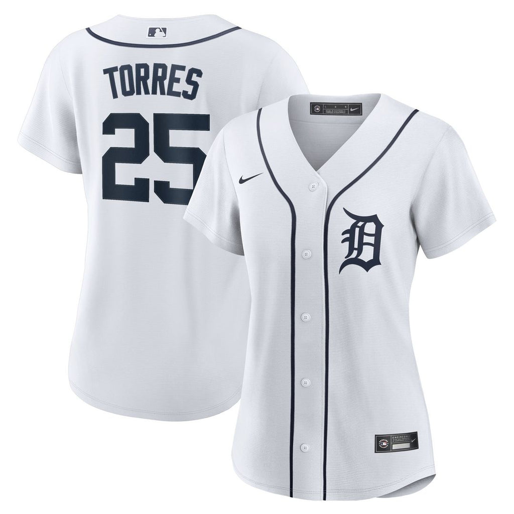 Detroit Tigers Gleyber Torres Nike Women's Home Replica Jersey - White