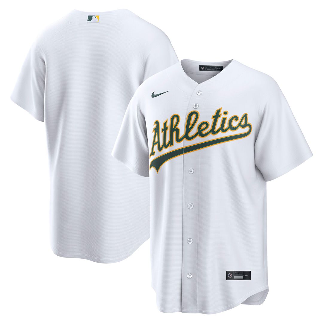 Athletics Nike Home Replica Jersey - White