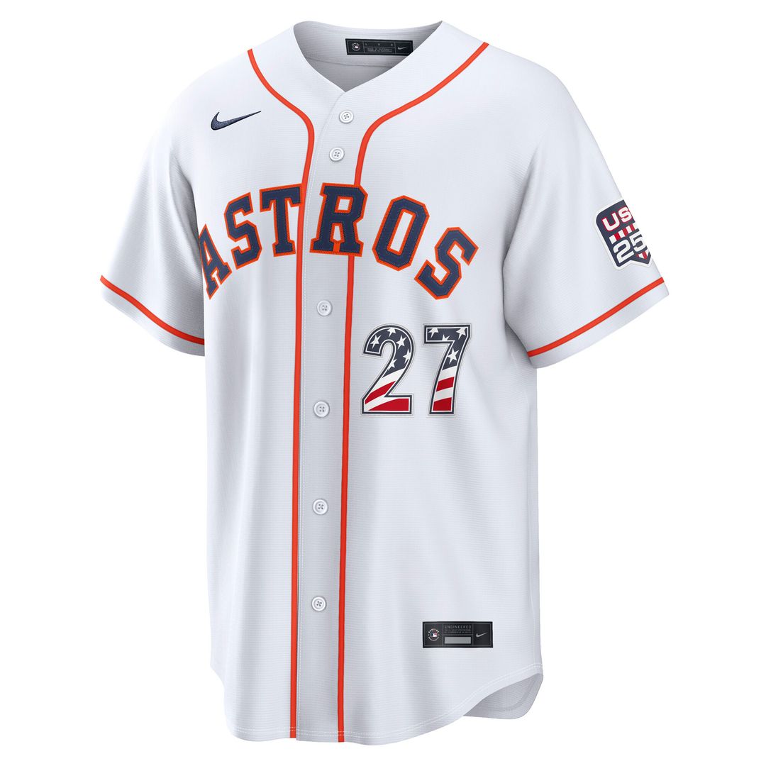 Houston Astros Jose Altuve Nike USA 250 Fourth of July Home Stadium Jersey - White
