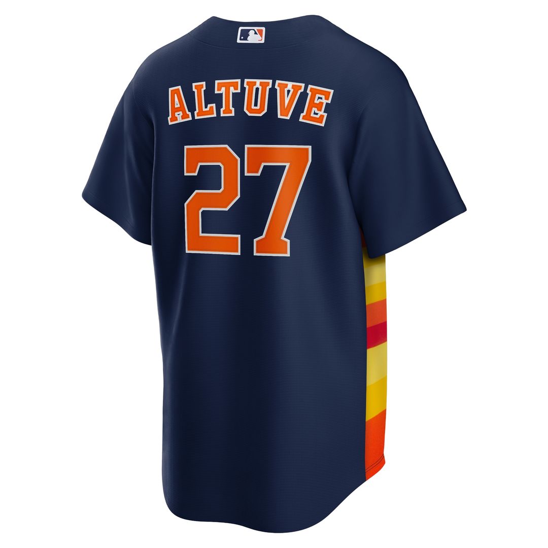 Houston Astros Jose Altuve Nike Alternate 2 Replica Jersey - Navy