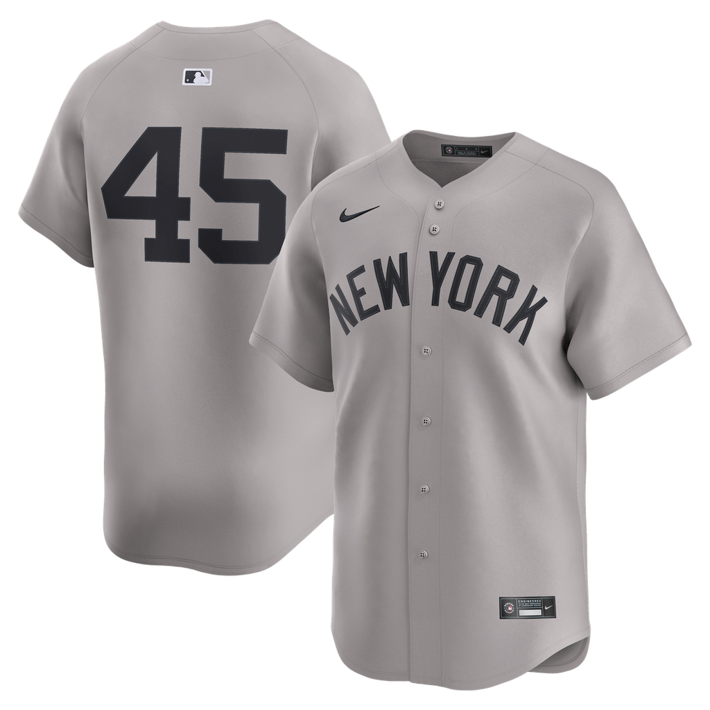 New York Yankees Gerrit Cole Nike Road Limited Player Jersey - Gray