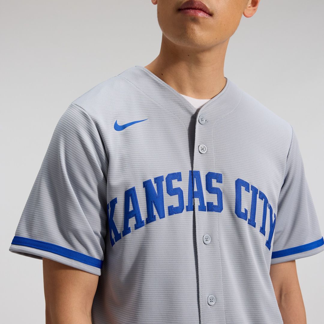Kansas City Royals Bobby Witt Jr. Nike Road Replica Jersey - Gray