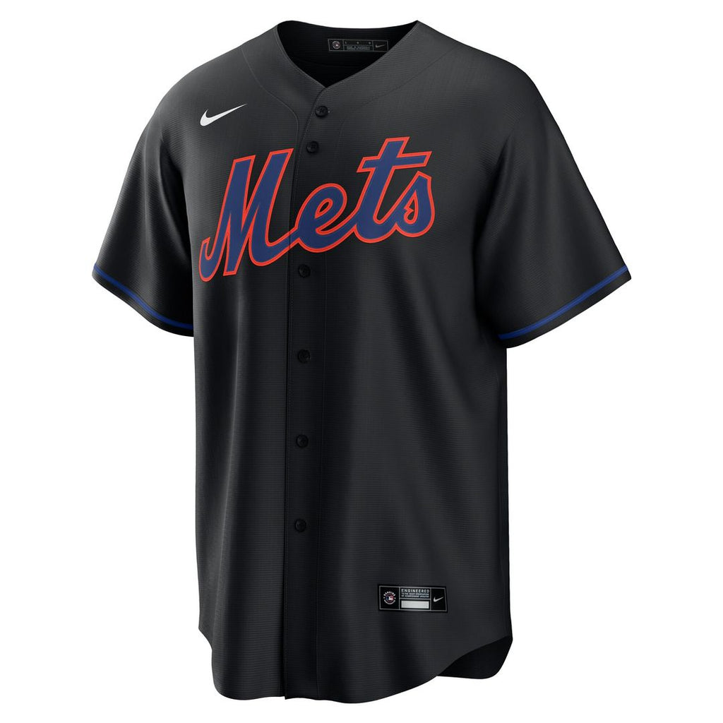 New York Mets Brandon Nimmo Nike Alternate Replica Jersey - Black