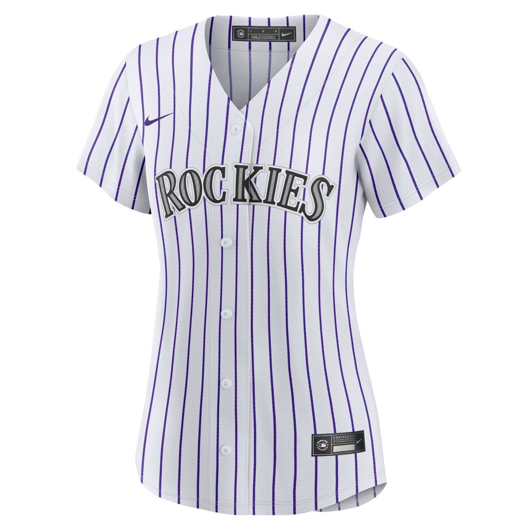 Colorado Rockies Tyler Freeman Nike Women's Home Replica Jersey - White