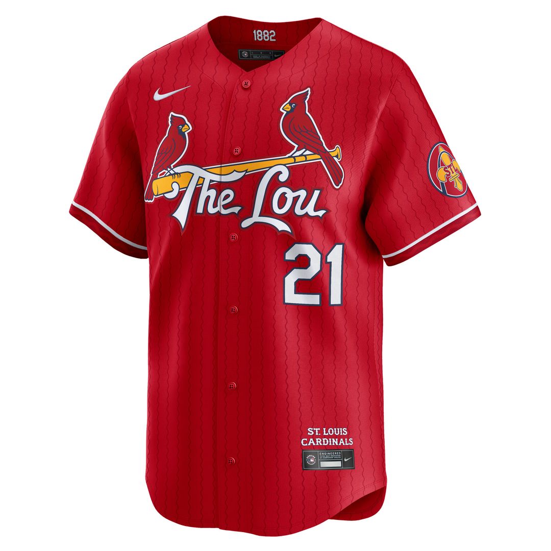 St. Louis Cardinals Lars Nootbaar Nike City Connect Limited Jersey - Red