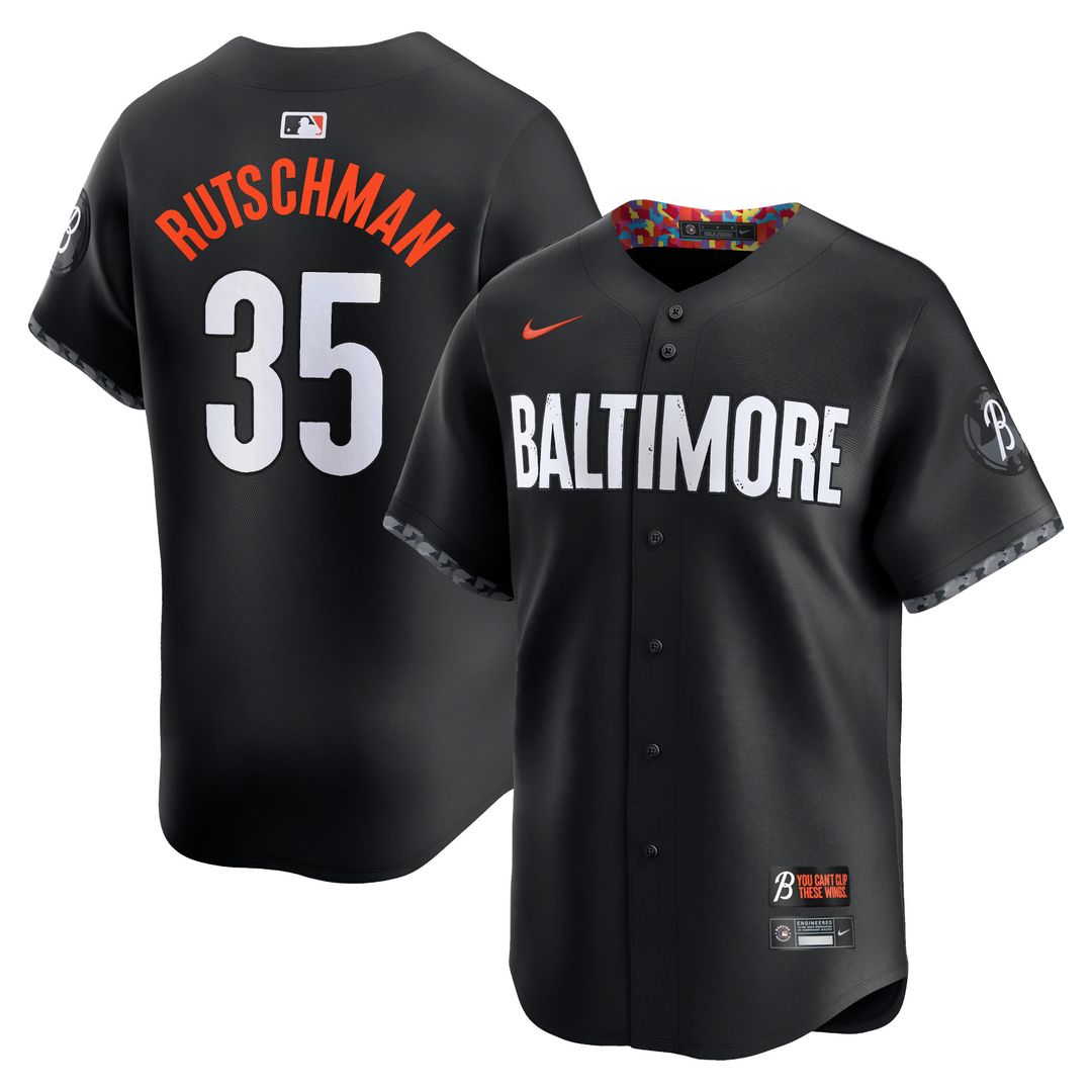 Baltimore Orioles Adley Rutschman Nike City Connect Limited Player Jersey - Black